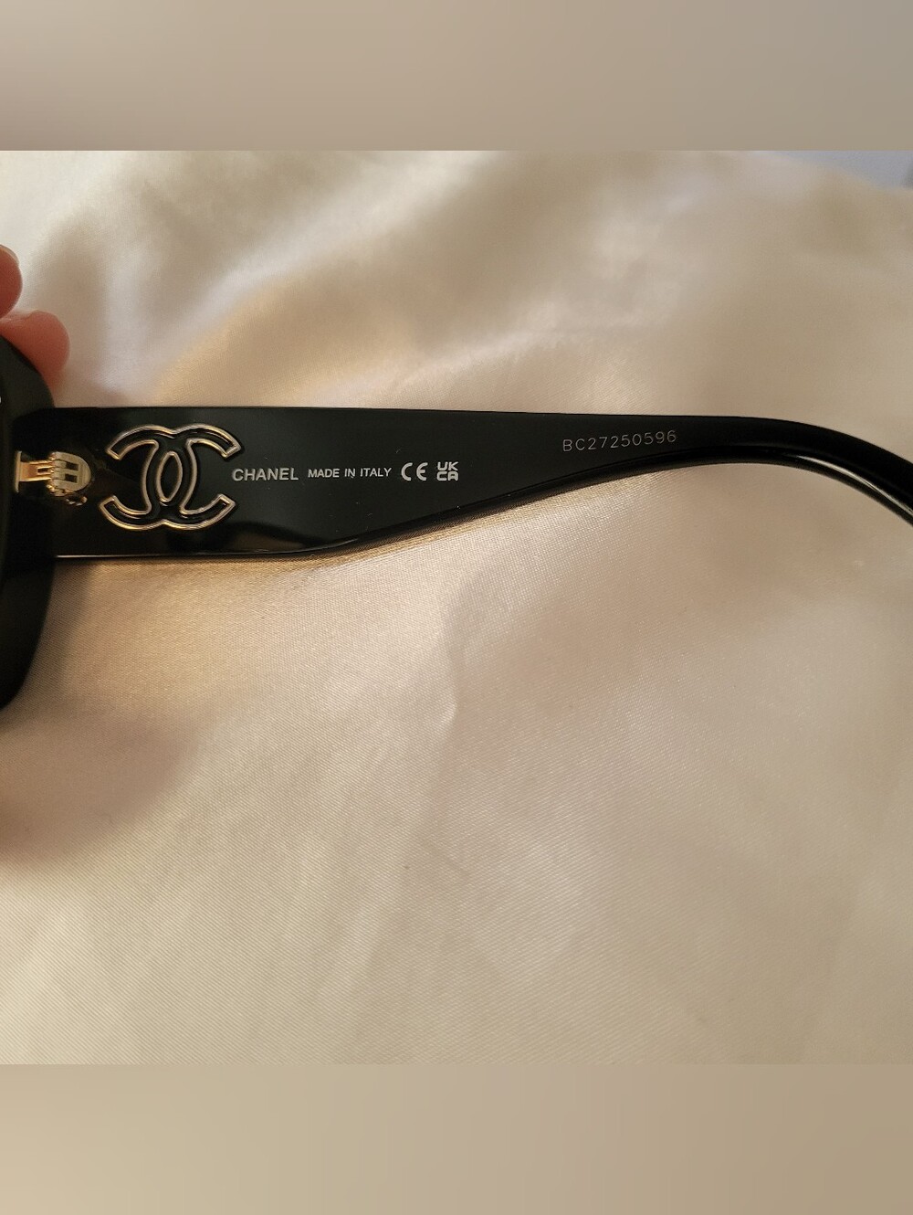 Black Frame Sunglasses with Orange Lenses - Picture 5 of 9